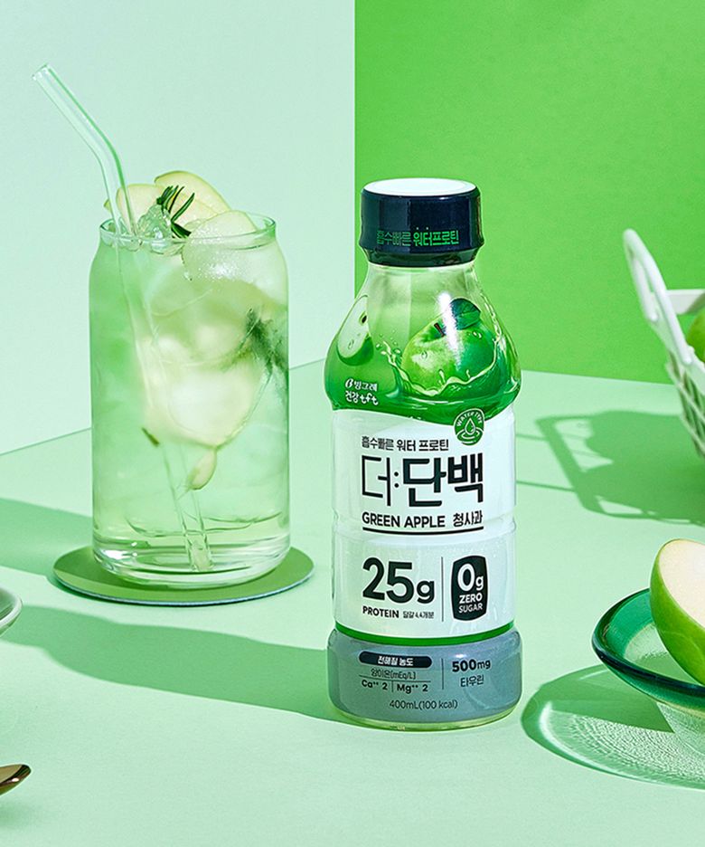 더단백 워터프로틴 PET 청사과 400ml 12입