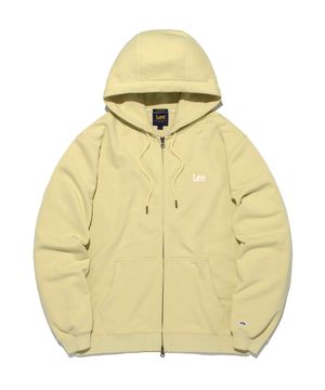 펠트 트위치 로고 후드 집업 레몬