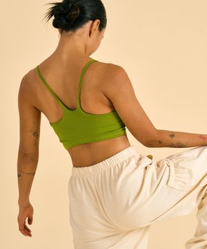 Wave Bra Top (Greenery)