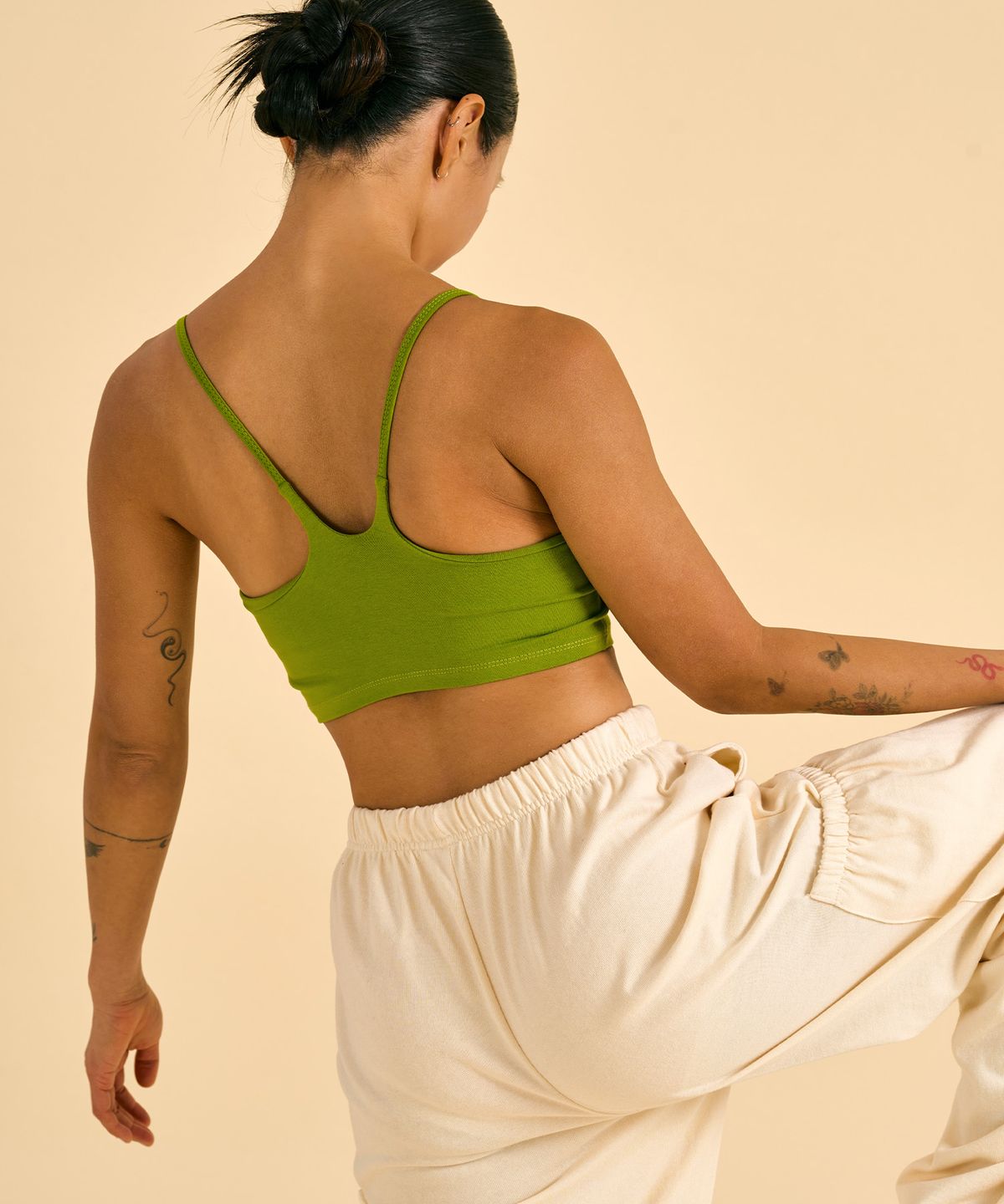 디야니(DHYANI) Wave Bra Top (Greenery)