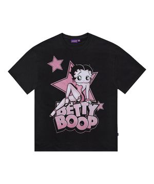 [베티붑] 스타 티셔츠 - 블랙