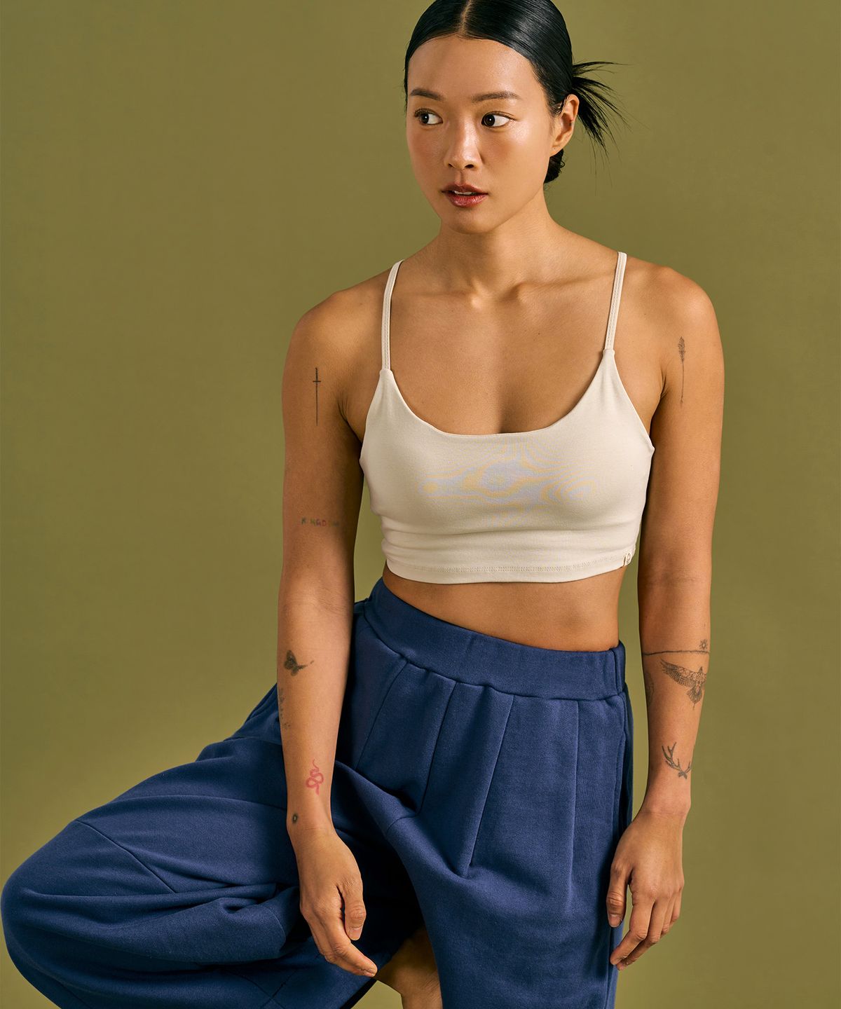 디야니(DHYANI) Wave Bra Top (Ivory)