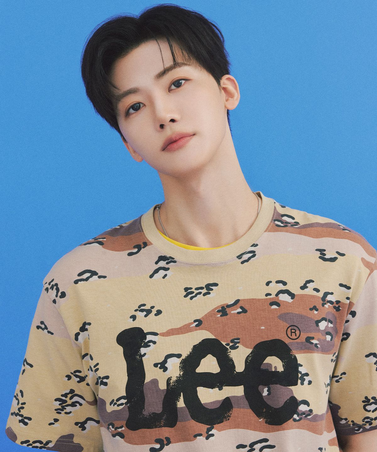 리(LEE) 빅 트위치 로고 반팔 티셔츠 카모플라쥬