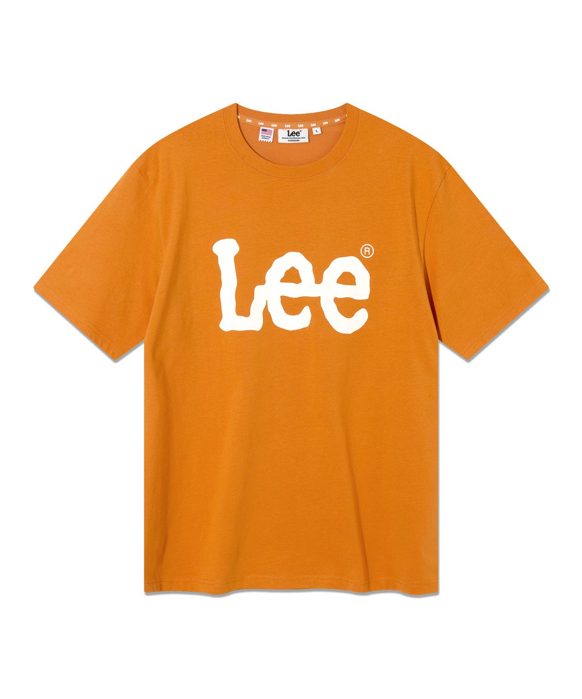 리(LEE) 빅 트위치 로고 반팔 티셔츠 오렌지
