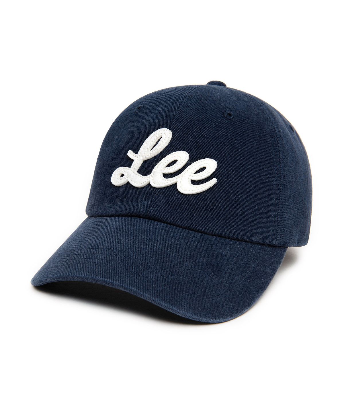 리(LEE) 유니온 로고 코튼 볼캡 네이비
