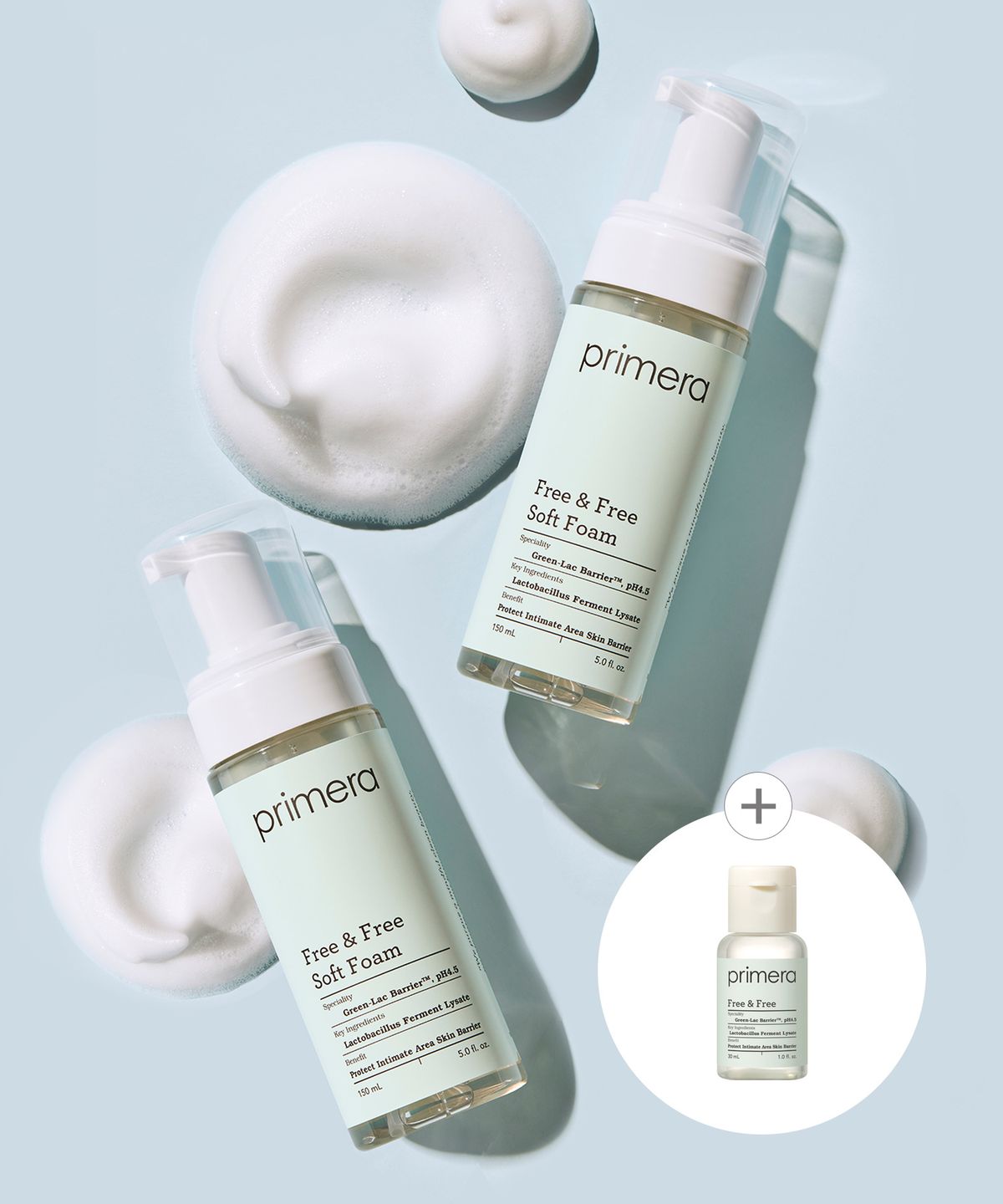 프리메라(PRIMERA) [듀오] 후리앤후리 소프트폼 150ml x 2