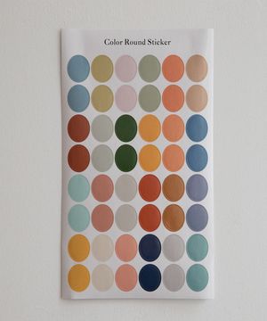 라운드 스티커