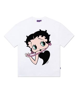 [베티붑] 하트 티셔츠 - 화이트