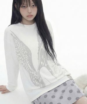 [UNISEX]HALO 롱슬리브 티셔츠_WHITE