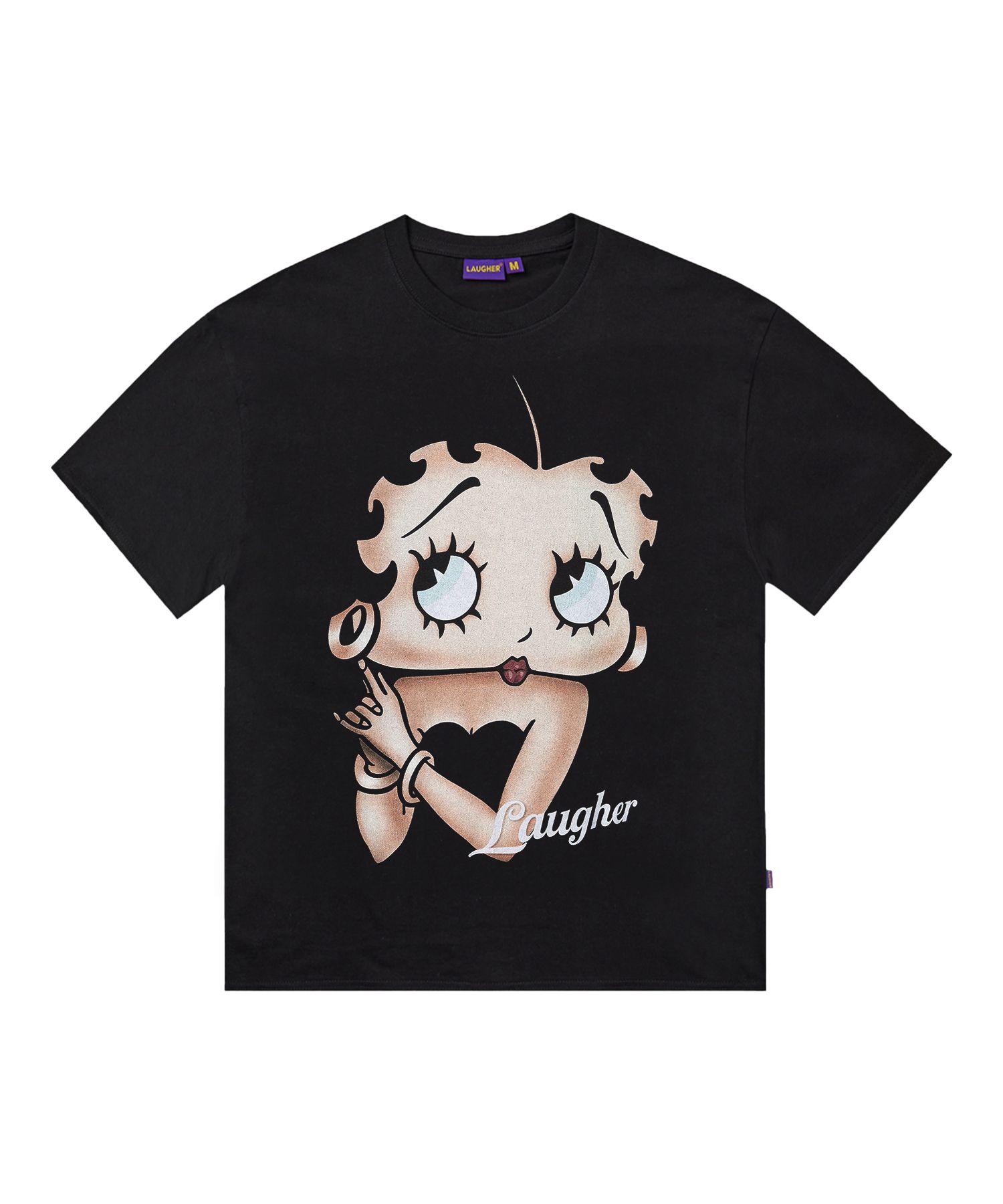 MUSINSA公式 | LAUGHER [ベティブープ] クイーンTシャツ - ブラック