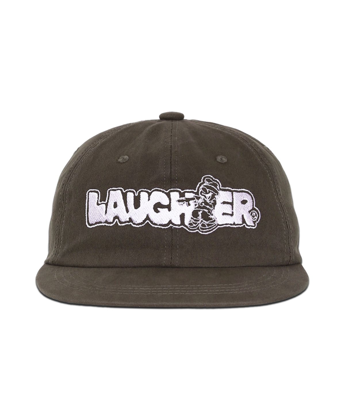 라퍼(LAUGHER) 시그니처 로고 볼캡 - 브라운