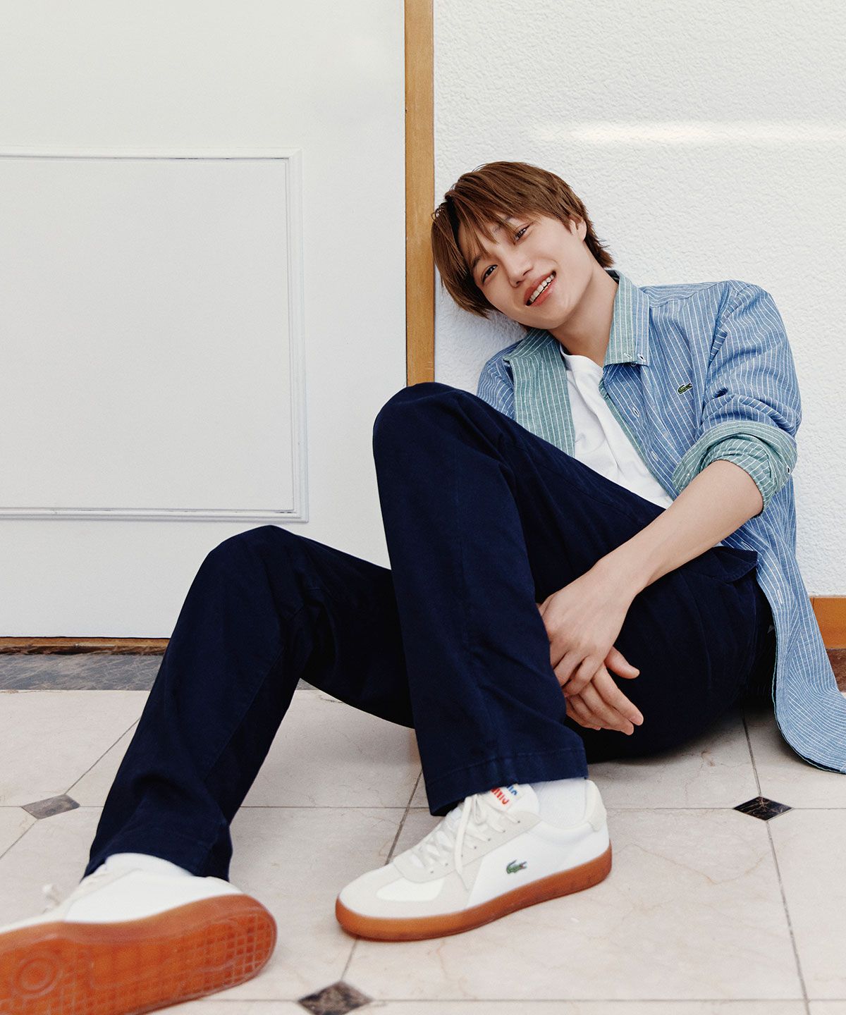 라코스테(LACOSTE) 남성 Baseshot Pro 레더 스니커즈 RZ7077M56G Y37