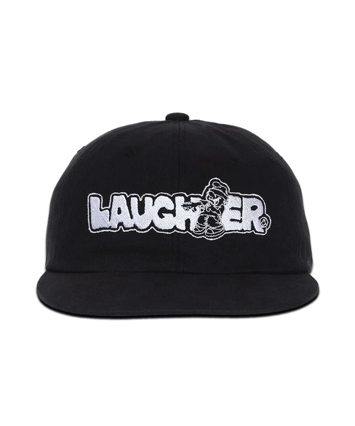 라퍼(LAUGHER) 시그니처 로고 볼캡 - 블랙