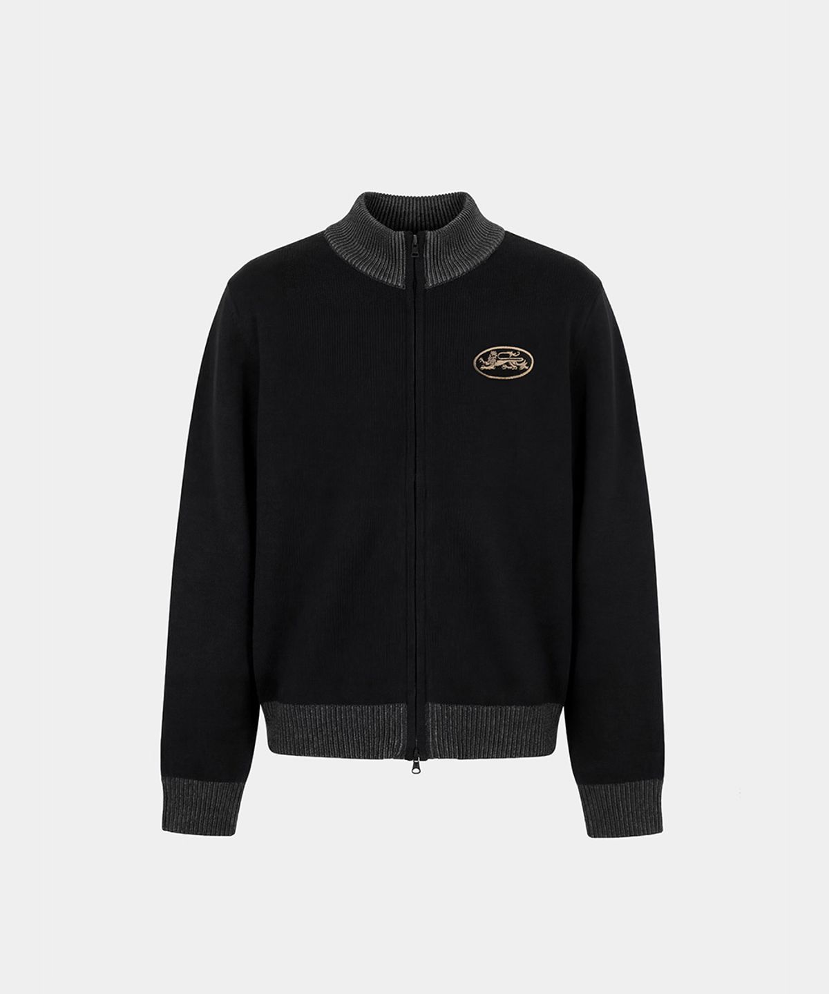 배드블러드(BADBLOOD) Mystic Full-Zip Knit Track Top - Black