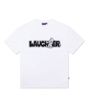 라퍼 시그니처 로고 티셔츠 - 화이트