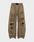 Destroyed Raw-Edge Joggers - Dark Tan