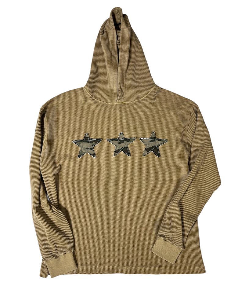 Stars Pigment Waffle Hoodie ((sand))