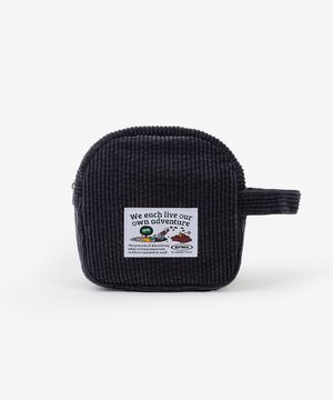 코듀로이 코지 파우치 차콜