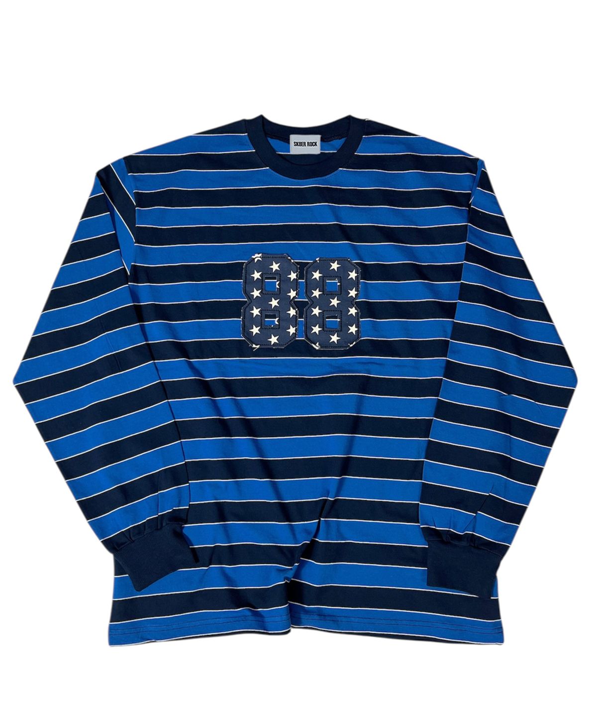 스케이터락(SK8ER ROCK) Old School Stripe T-shirt ((blue*navy))