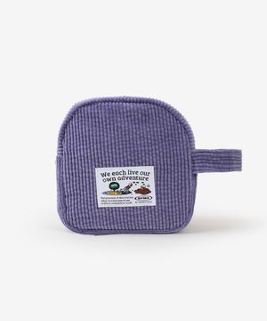 코듀로이 코지 파우치 인디고 퍼플