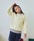 (K) 로고 칼라 스웨트셔츠 라이트 옐로우