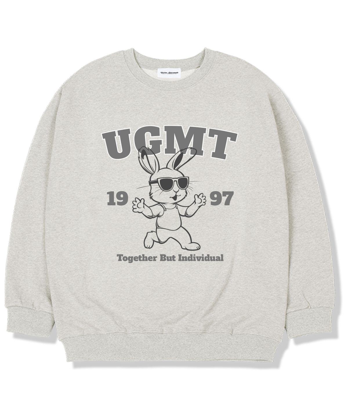 유니온가먼츠(UNION GARMENTS) 더런래빗 기모안감 오버핏 맨투맨 티셔츠 오트밀