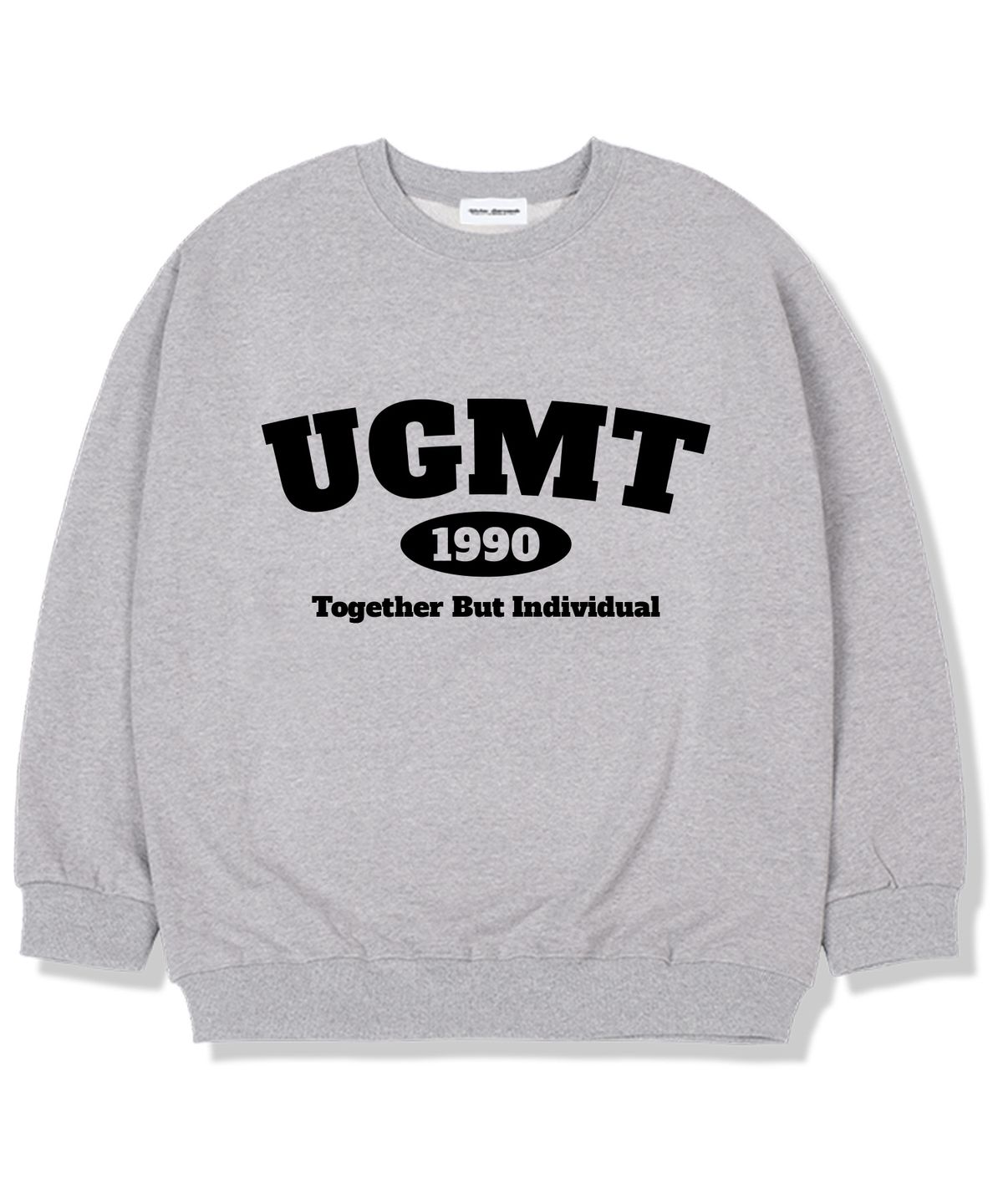 유니온가먼츠(UNION GARMENTS) UGMT헤리티지로고 기모안감 오버핏 맨투맨 티셔츠 그레이