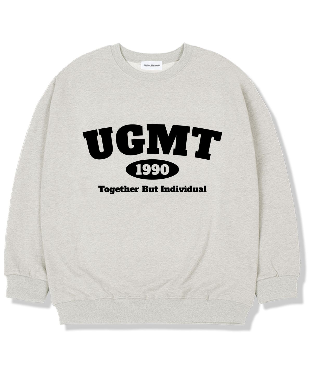 유니온가먼츠(UNION GARMENTS) UGMT헤리티지로고 기모안감 오버핏 맨투맨 티셔츠 오트밀