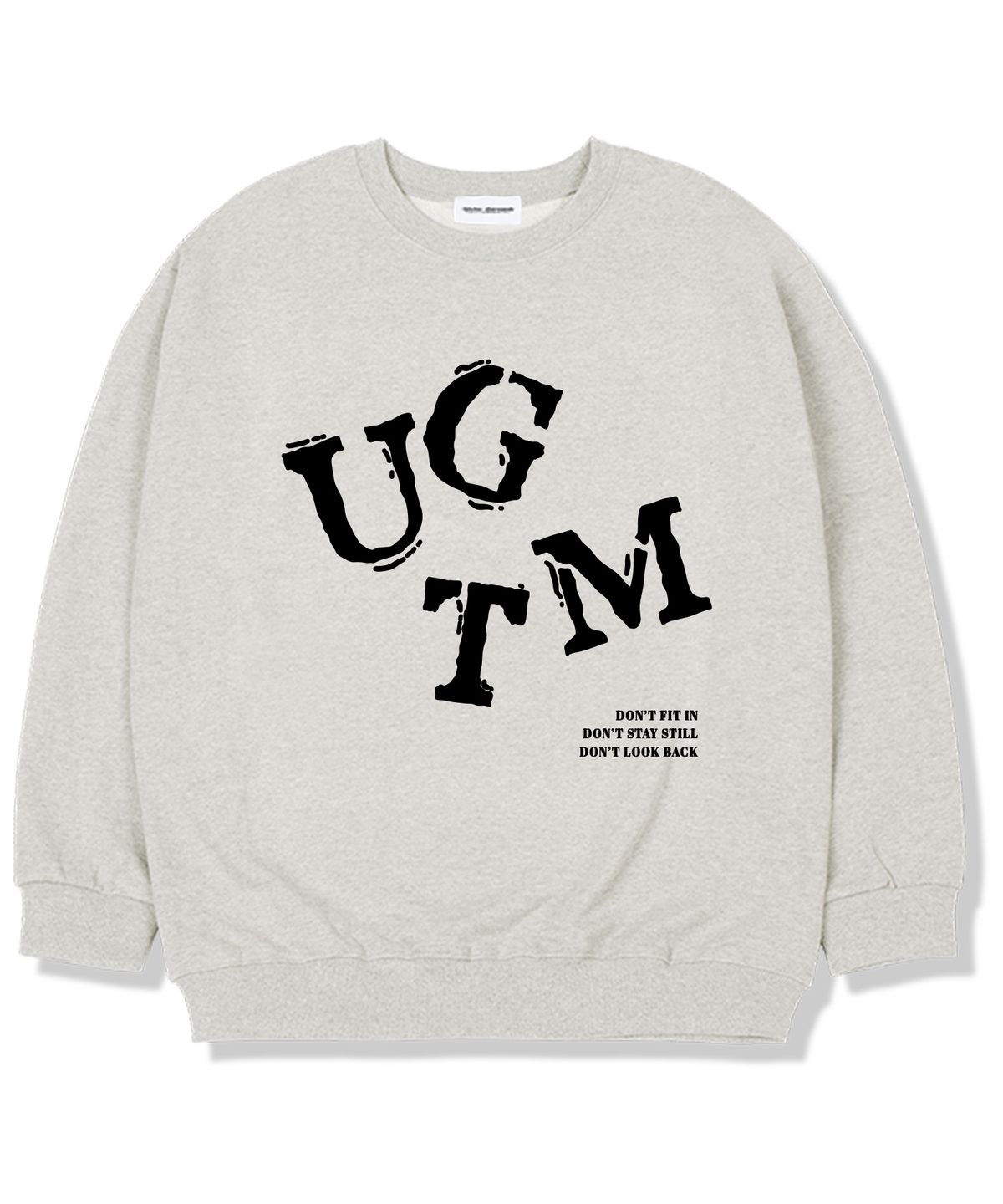 유니온가먼츠(UNION GARMENTS) 돈핏 기모안감 오버핏 맨투맨 티셔츠 오트밀