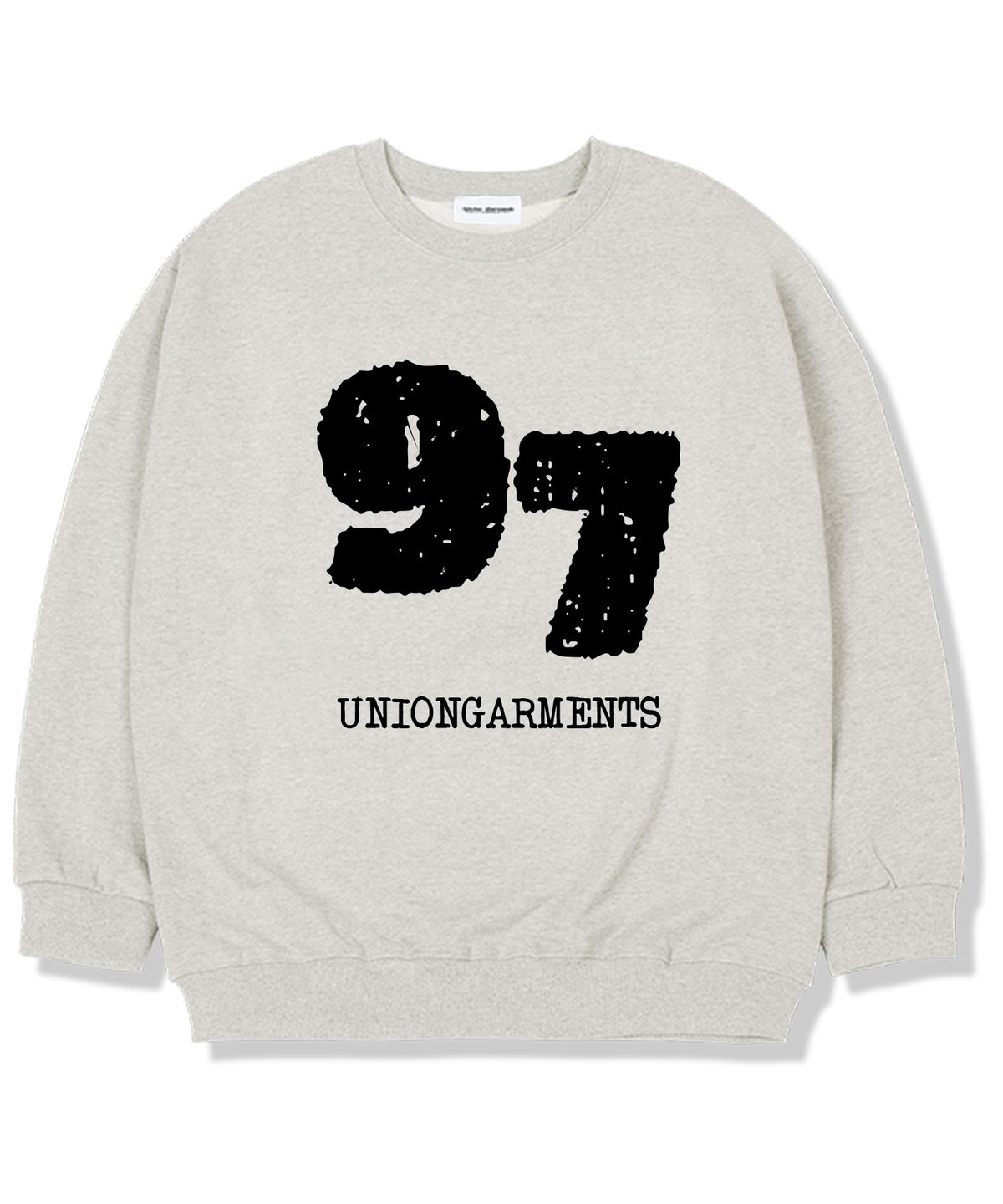 유니온가먼츠(UNION GARMENTS) 97가먼츠 기모안감 오버핏 맨투맨 티셔츠 오트밀