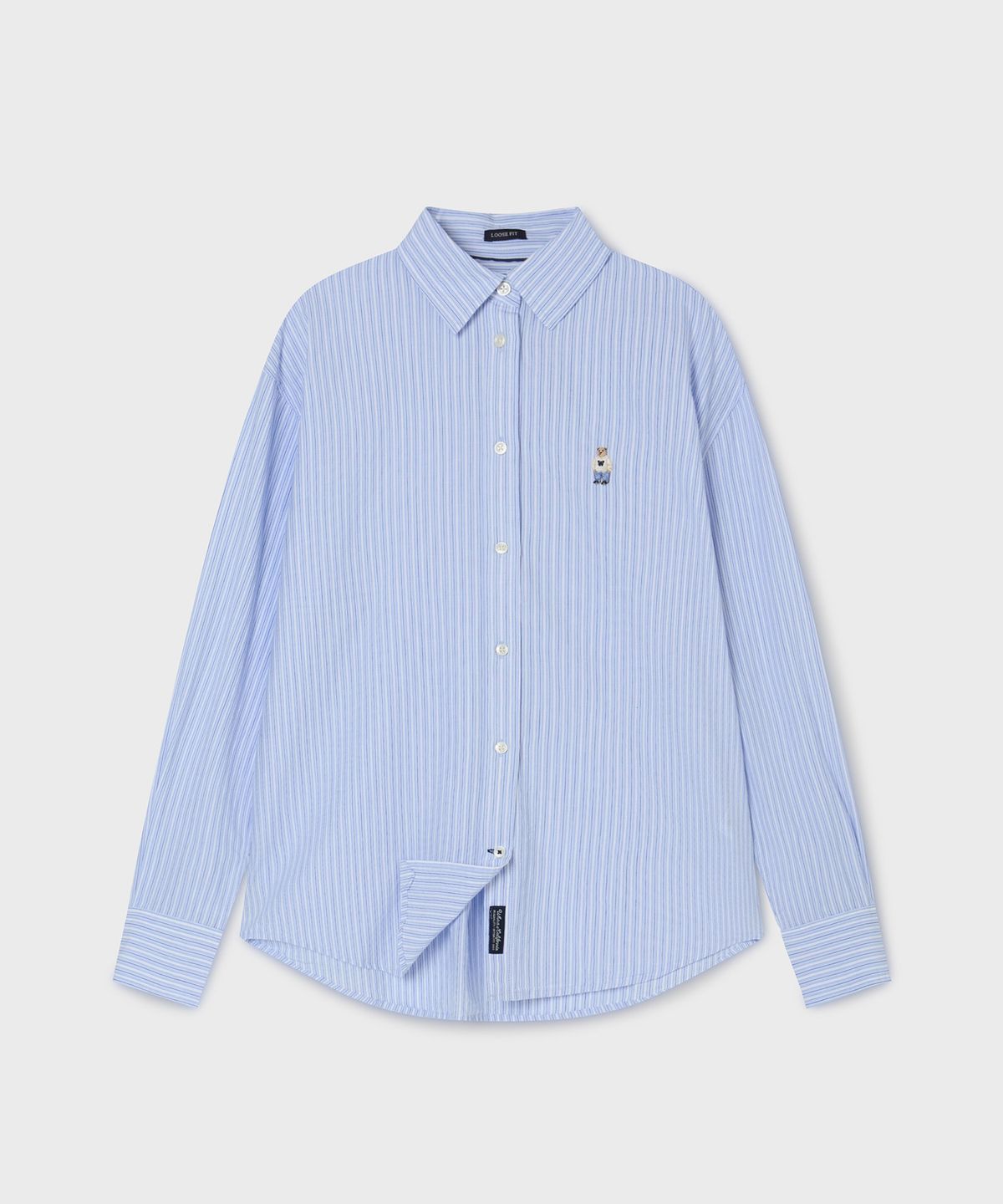 후아유(WHO.A.U) Steve Loose Fit Striped Shirts / WHYSG2311F