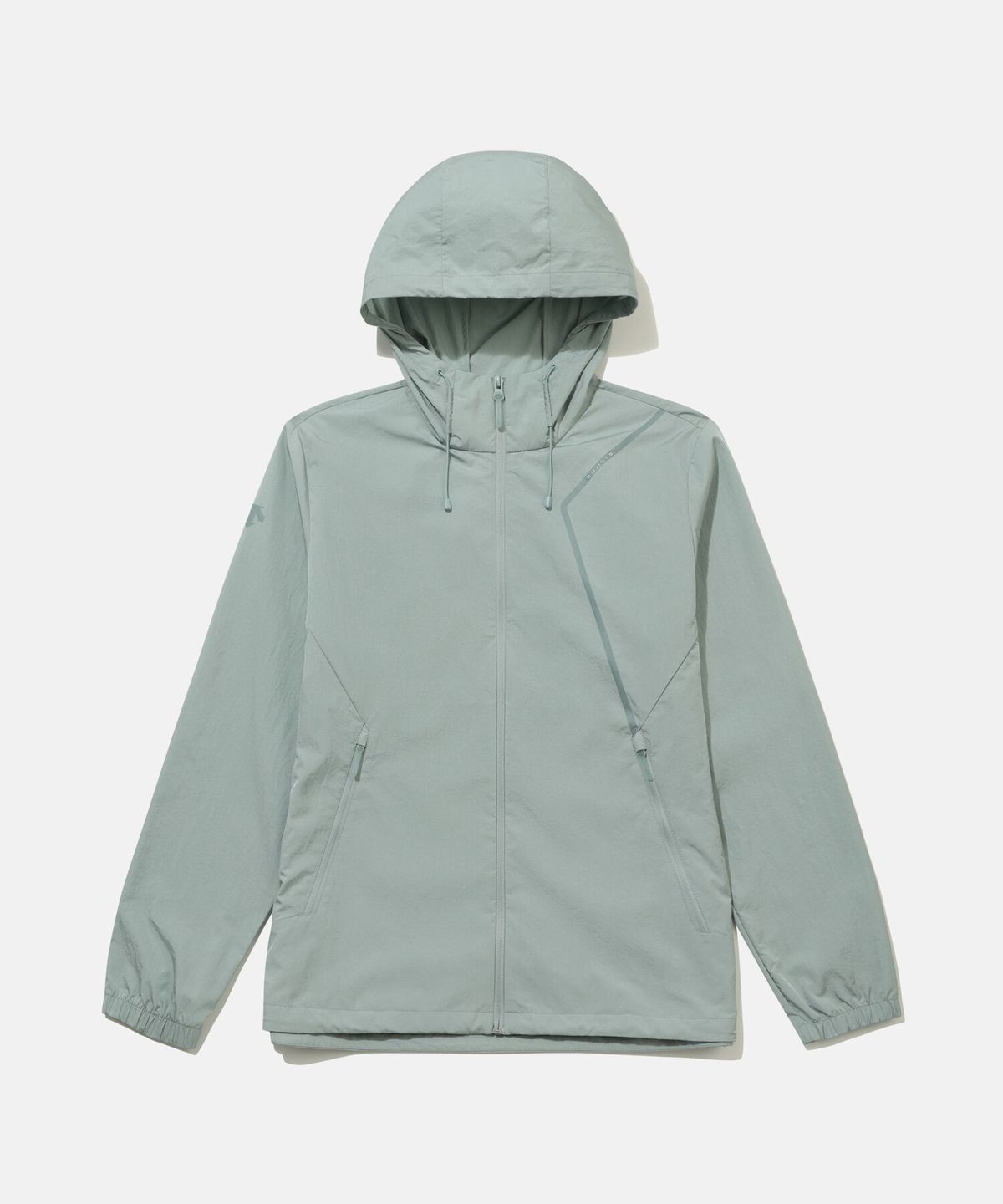데상트(DESCENTE) 듀얼리스 패커블 후드형 바람막이 자켓 민트 SR121DWB21