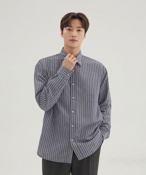[시어서커] 릴랙스핏 스트라이프 셔츠_SPYSG23C02