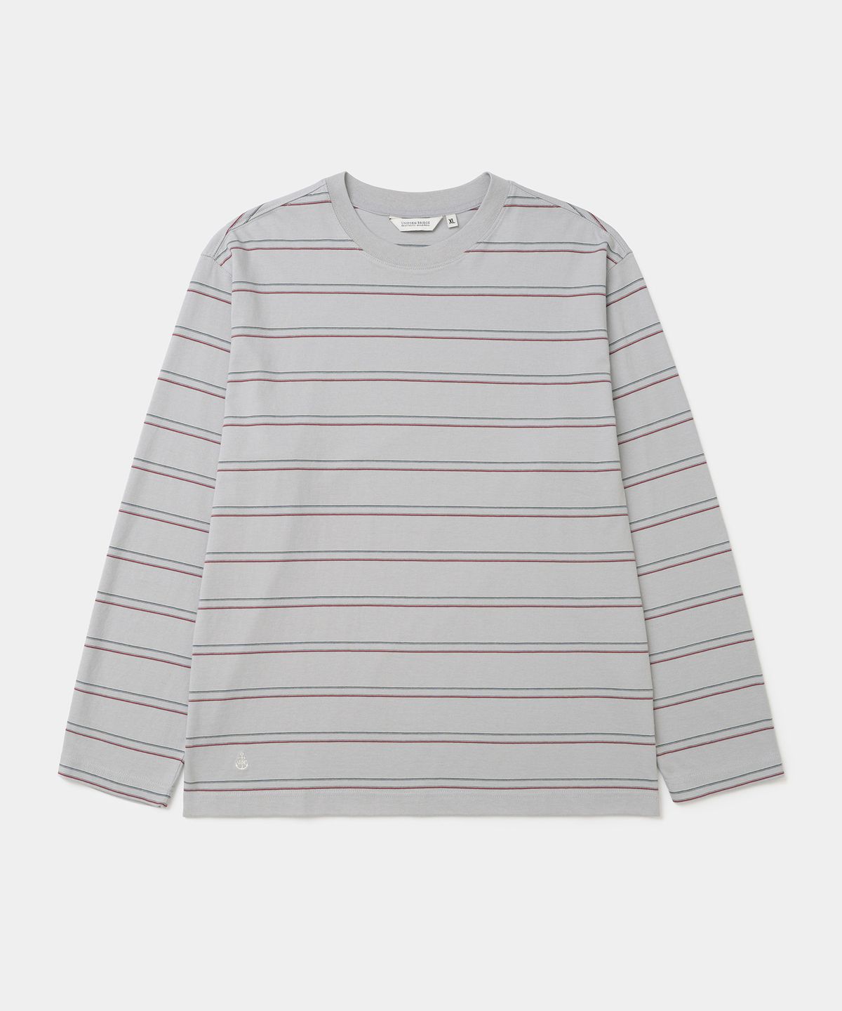 유니폼브릿지(UNIFORM BRIDGE) vintage stripe l/s t-shirt grey