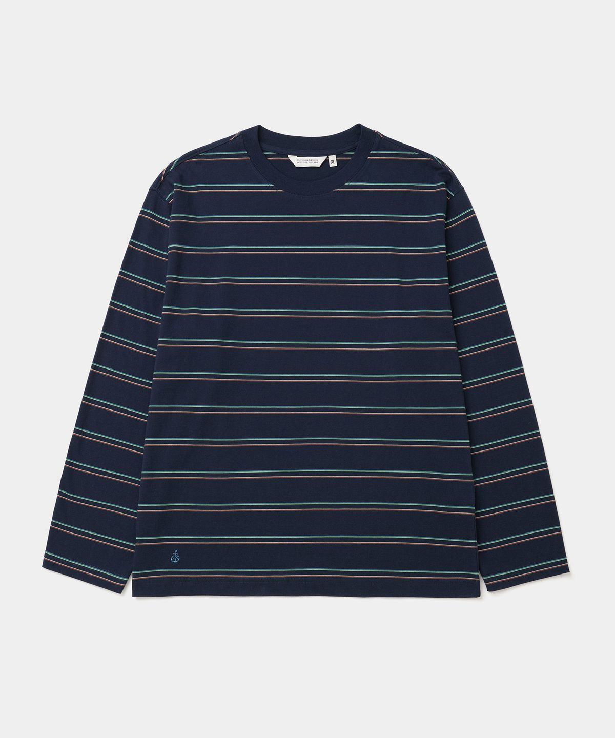 유니폼브릿지(UNIFORM BRIDGE) vintage stripe l/s t-shirt navy