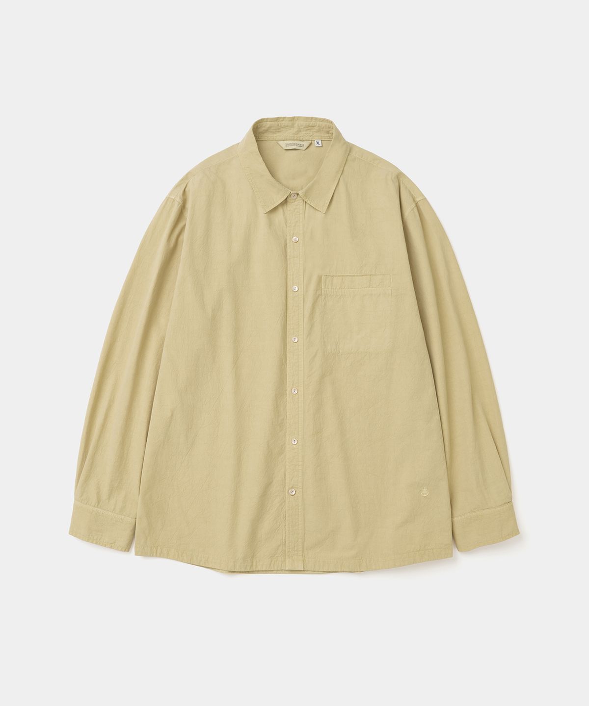 유니폼브릿지(UNIFORM BRIDGE) garment dyeing shirt yellow