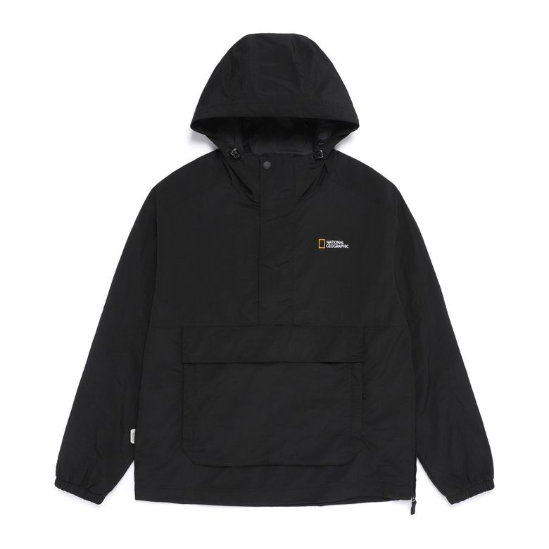 N261UJP062 오르카 타슬란 후드 아노락 점퍼 BLACK