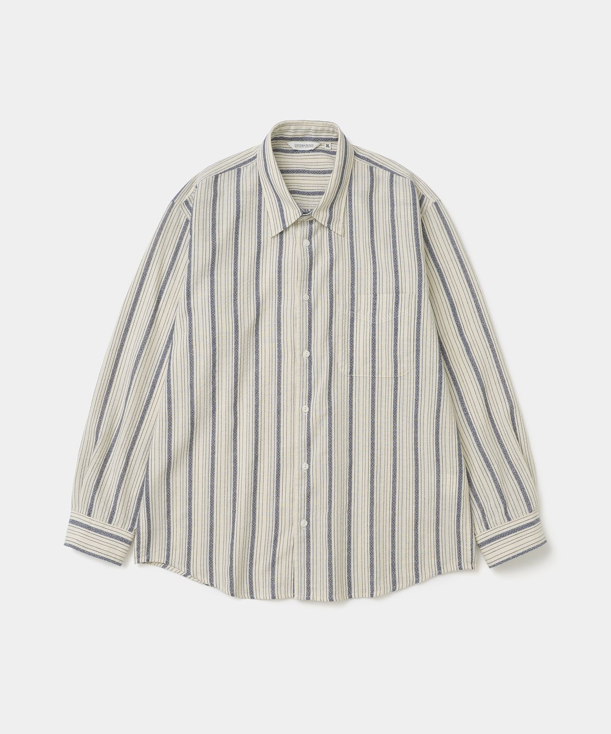 유니폼브릿지(UNIFORM BRIDGE) ethnic stripe shirt ivory