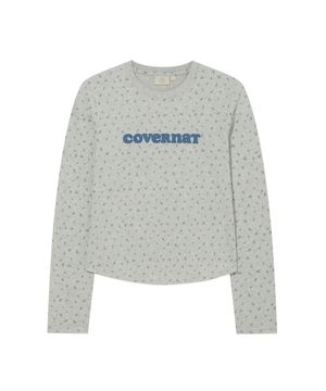 우먼 쿠퍼로고 롱슬리브 헤더 그레이