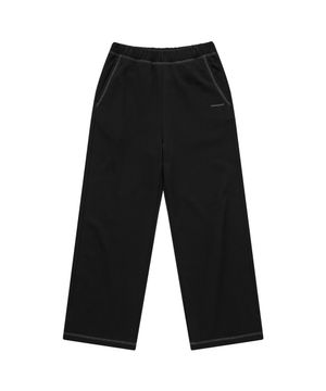 우먼 스트레이트 스웻 팬츠 블랙