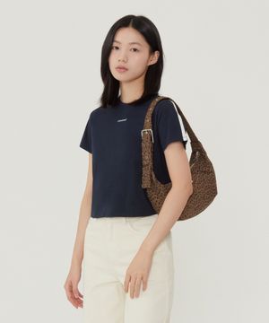 우먼 데일리 호보백 레오파드