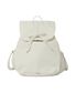 우먼 셔링 플랩 미니 백팩 아이보리