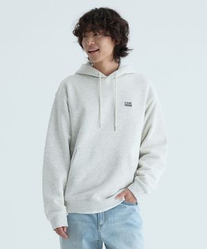 스몰 스퀘어 로고 후디-오트밀