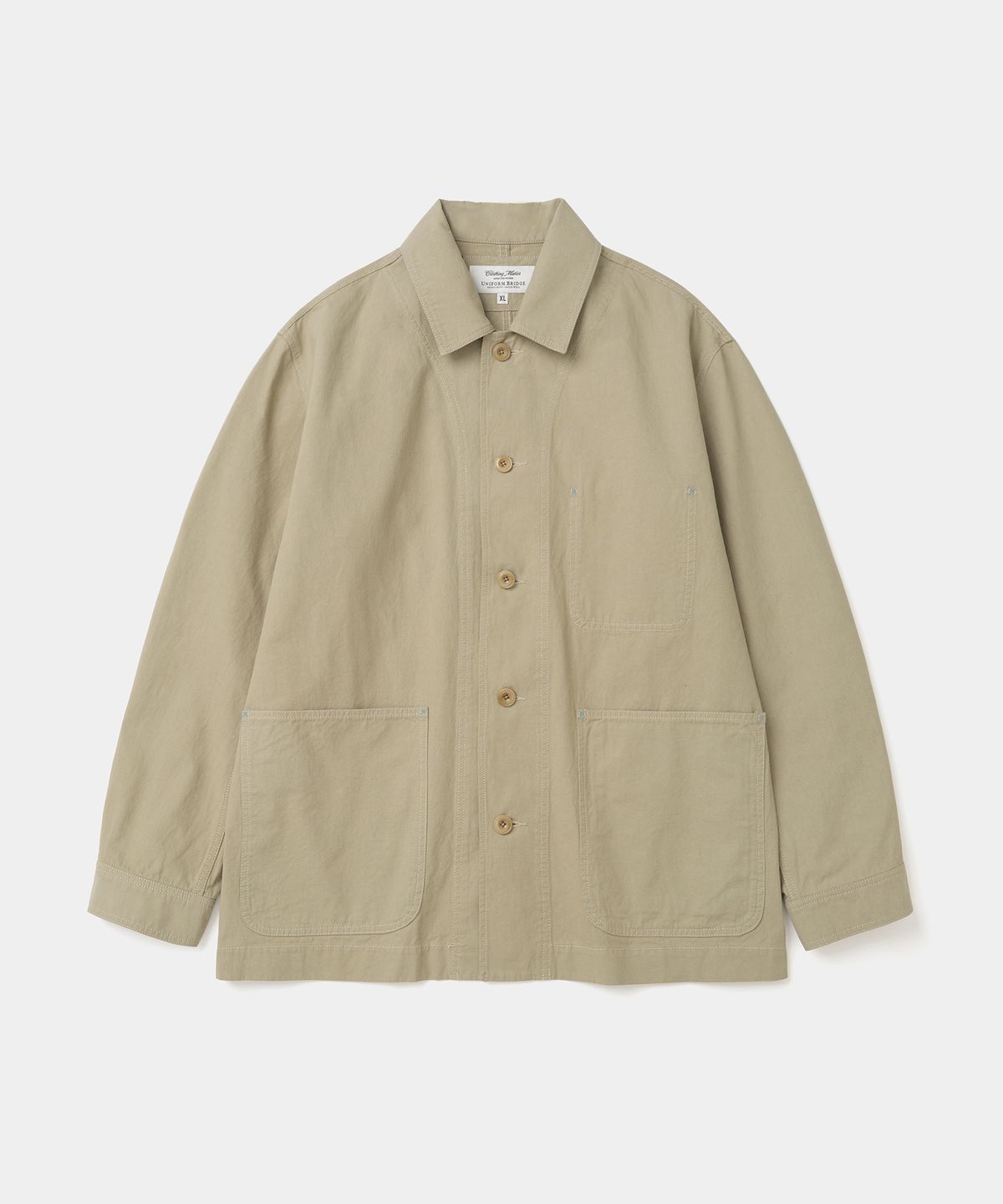 유니폼브릿지(UNIFORM BRIDGE) cotton coverall jacket beige