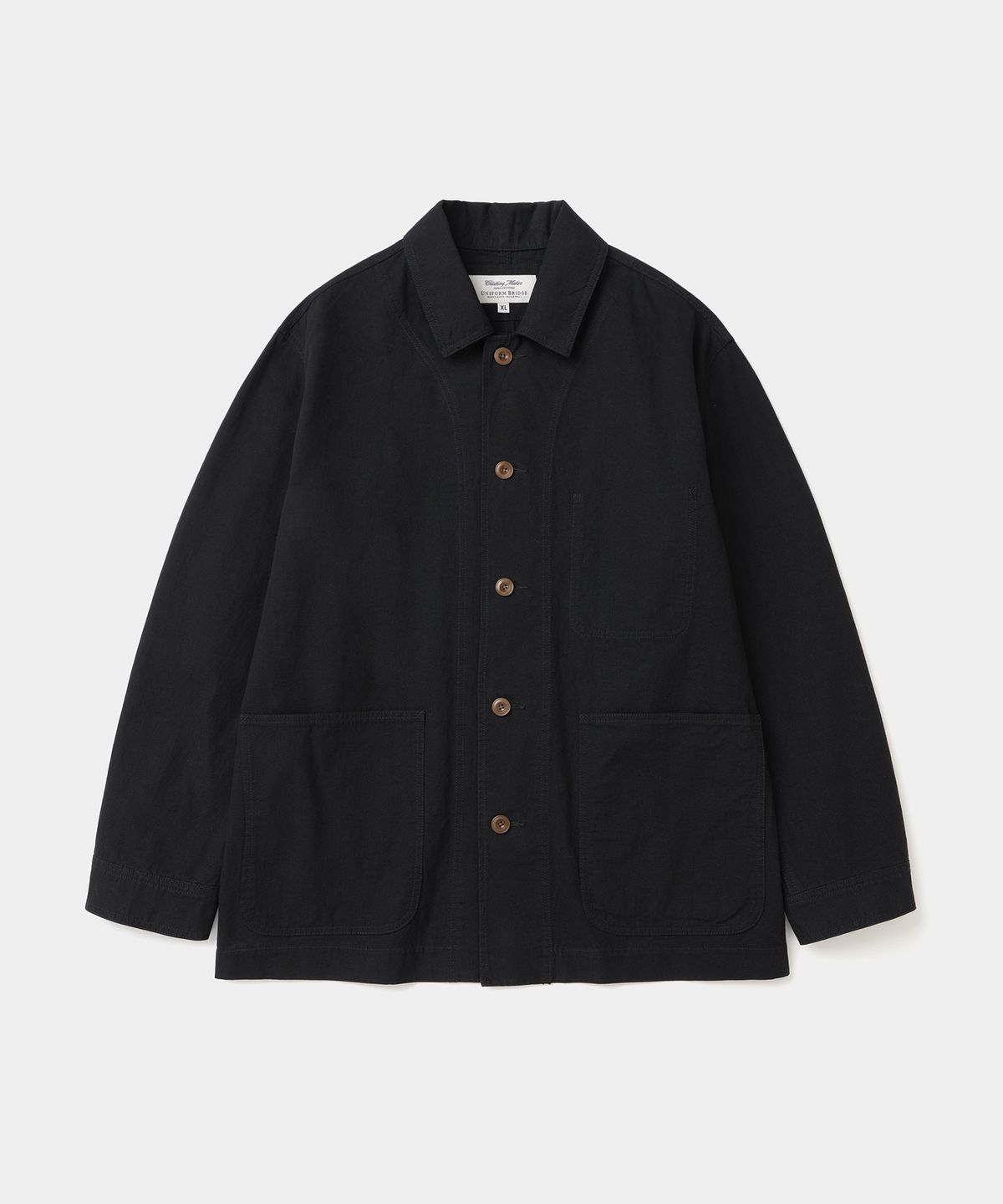 유니폼브릿지(UNIFORM BRIDGE) cotton coverall jacket black