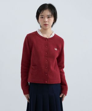 (우먼) 데일리 가디건-레드