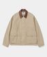 short hunting field jacket beige