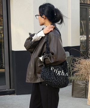 캐리백 레오파드 블랙