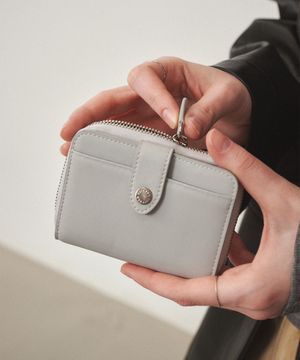 로고 버튼 지갑 애쉬블루