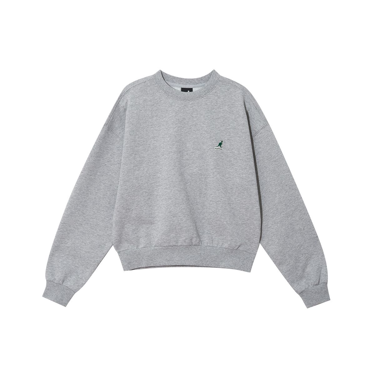 캉골(KANGOL) 우먼스 그래픽 스웨트셔츠 1808 멜란지그레이